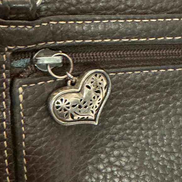 Brighton Brown Crossbody Bag with Textured Leather and Chain Strap - Picture 7 of 7